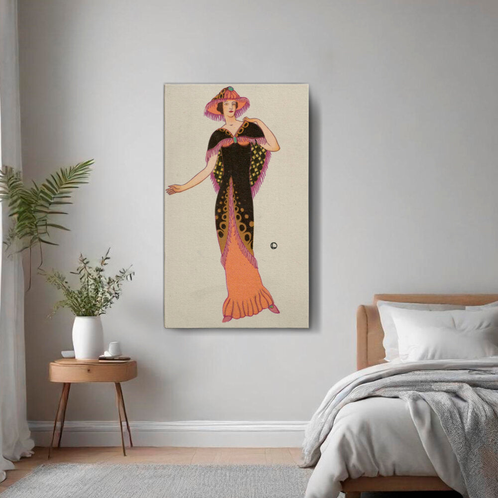 Elegant Lady In Vintage Dress