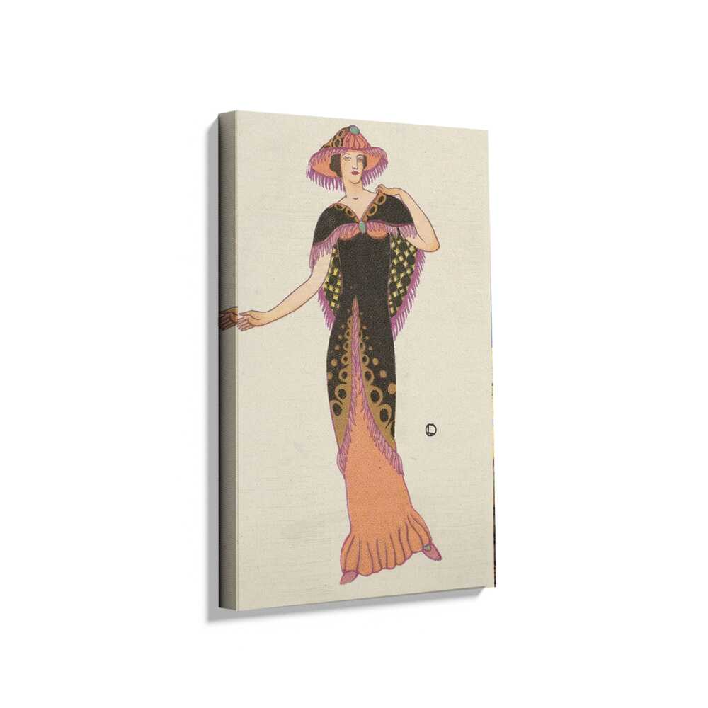 Picasoul - Picasoul Curated - Elegant Lady In Vintage Dress - Wall Decor