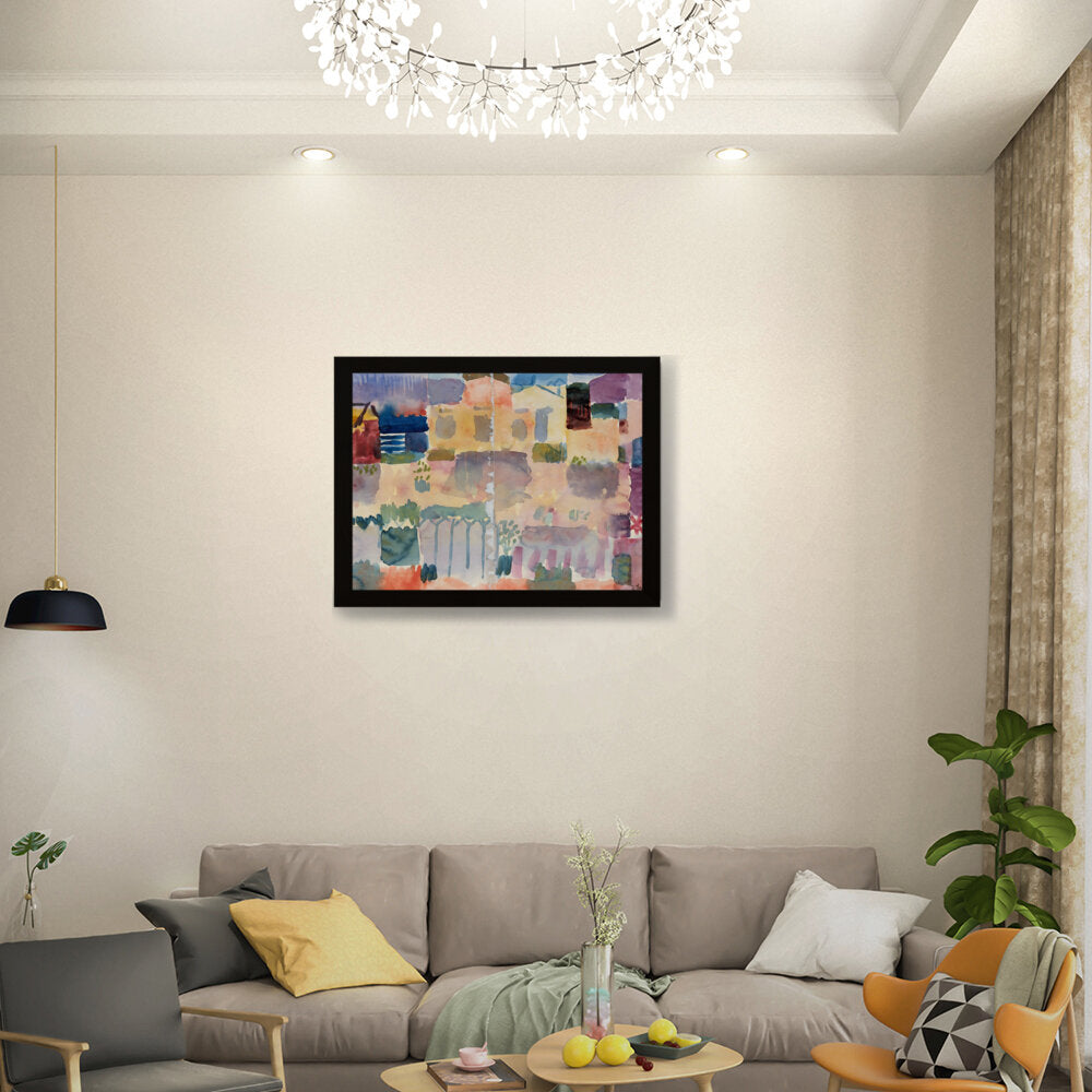 Vibrant Landscape Hues - Framed Canvas