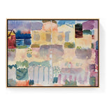 Vibrant Landscape Hues - Floating Framed Canvas