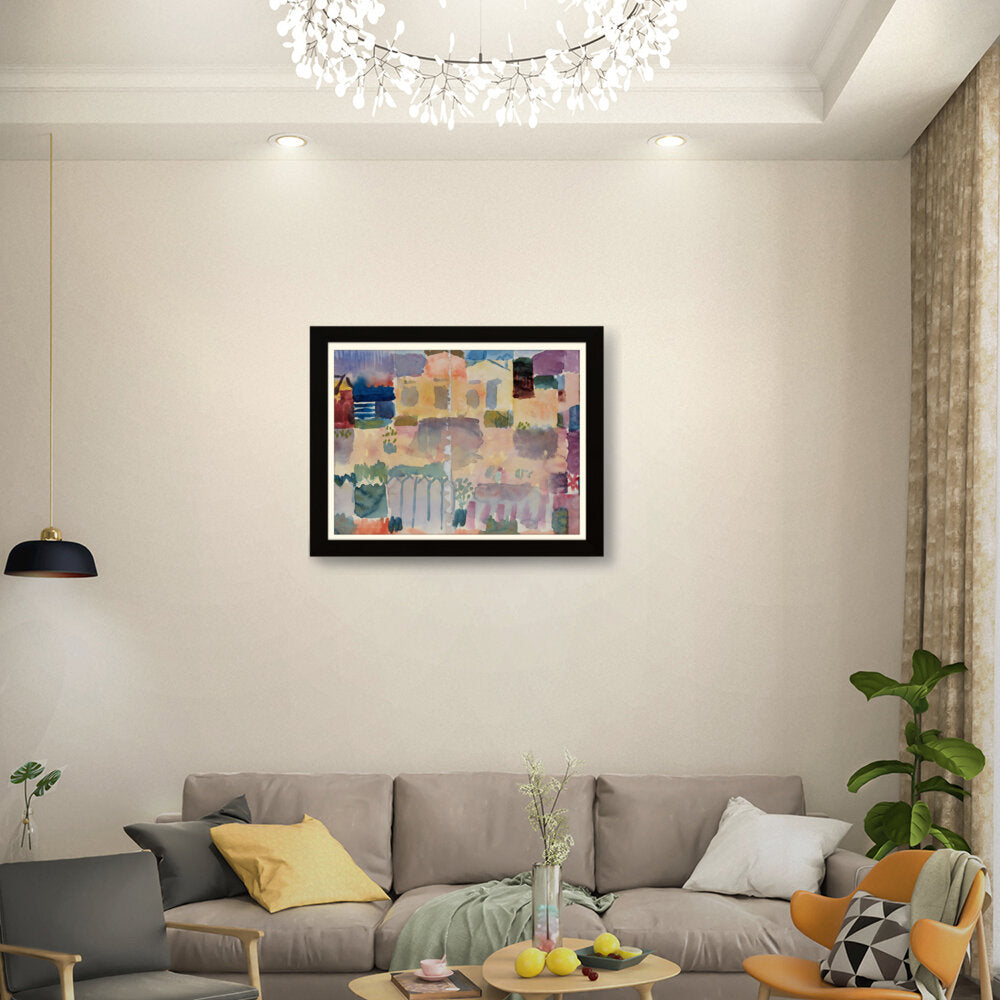 Vibrant Landscape Hues - Framed Wall Art