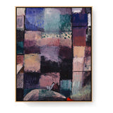 Colorful Abstract Composition - Floating Framed Canvas