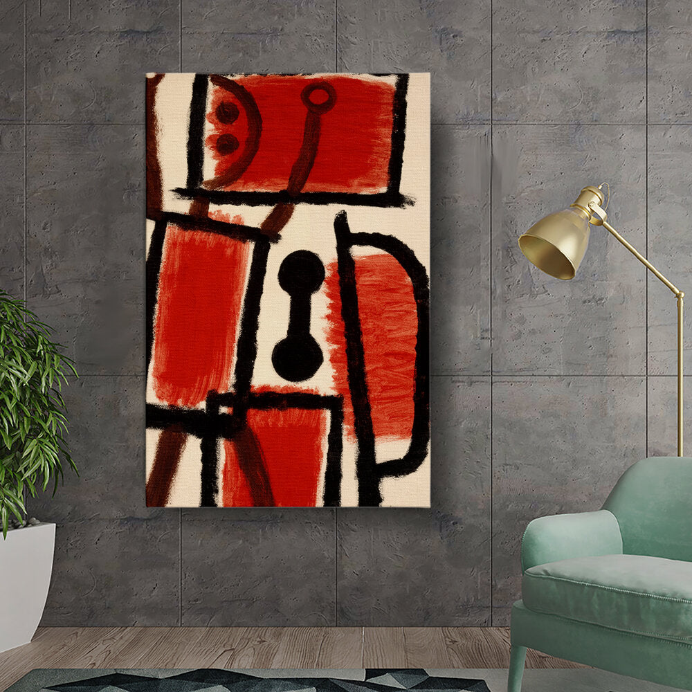 Artist3 - Art - Abstract Forms In Red - Wall Canvas