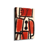 Abstract Forms In Red - Wall Canvas