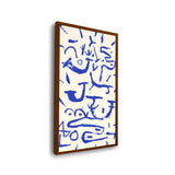 Blue Abstract Expressions - Framed Canvas