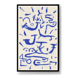 Blue Abstract Expressions - Framed Wall Art
