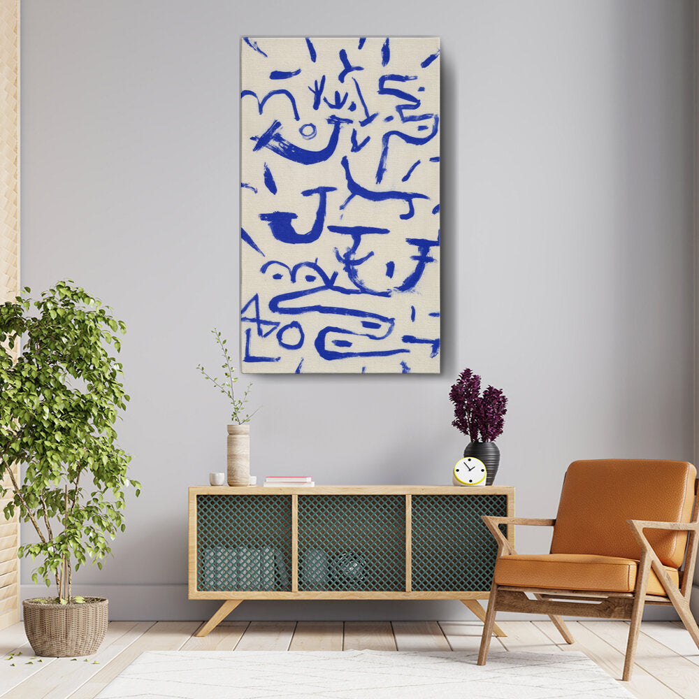 Artist3 - Art - Blue Abstract Expressions - Wall Canvas
