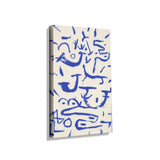 Blue Abstract Expressions - Wall Canvas