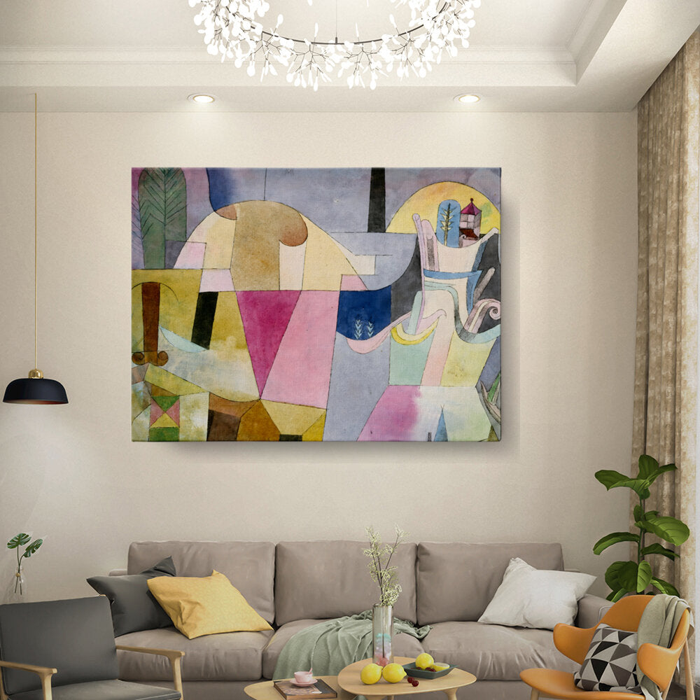 Abstract Landscape With Shapes