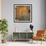Geometric Cityscape - Framed Wall Art