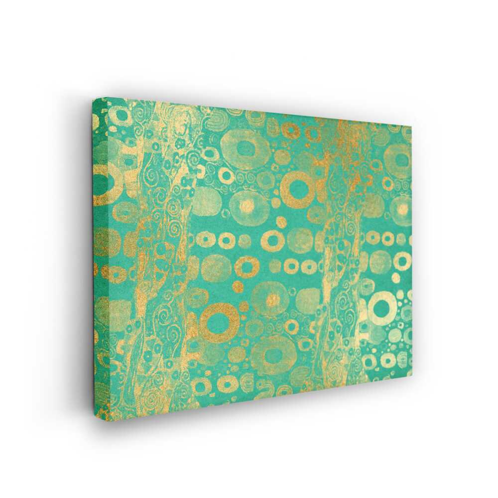 Picasoul - Picasoul Curated - Golden Circles On Turquoise - Wall Decor