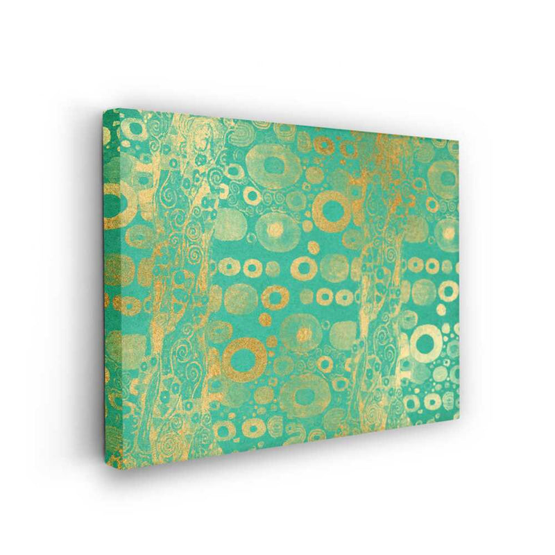 Picasoul - Picasoul Curated - Golden Circles On Turquoise - Wall Decor