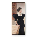 The Lady In Black - Floating Framed Canvas