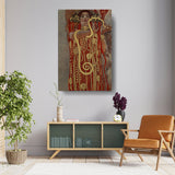 Woman With Snake 1 - Wall Canvas