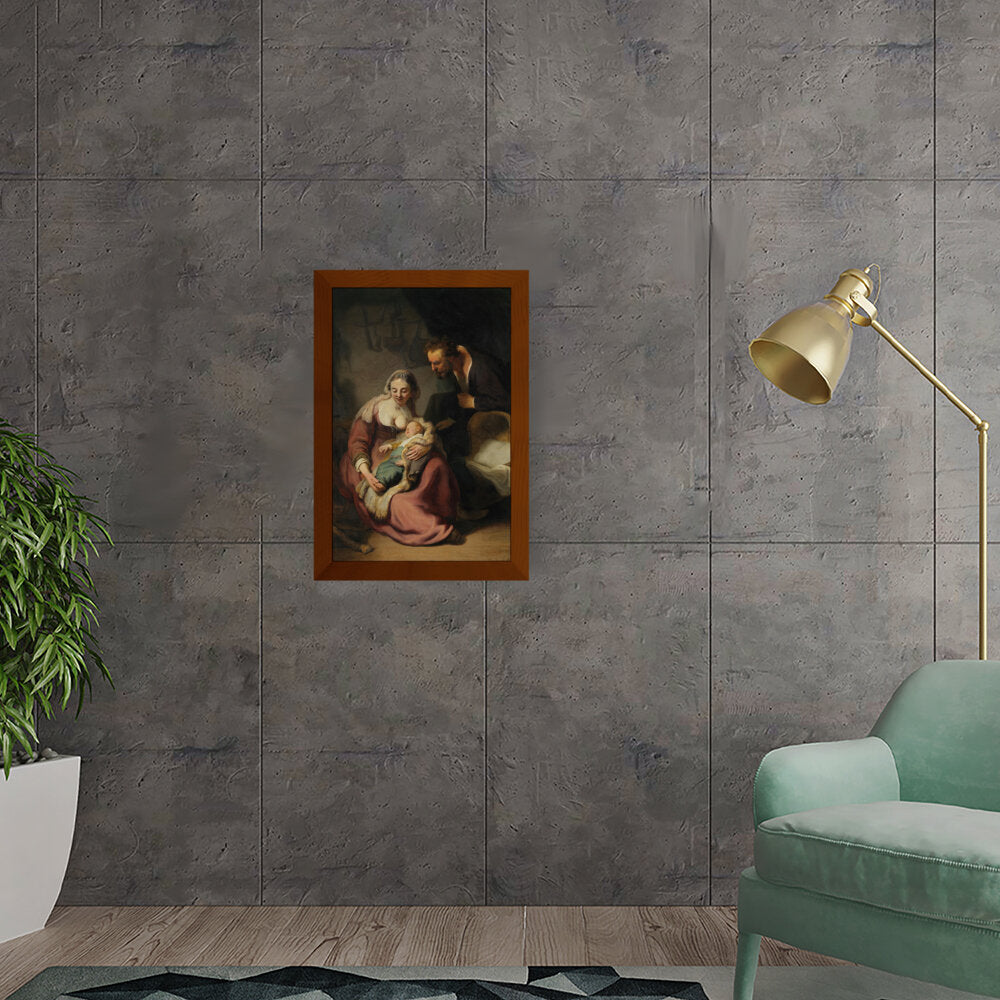 The Holy Family - Framed Canvas