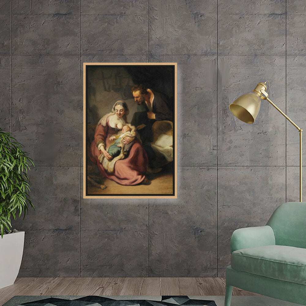 The Holy Family - Floating Framed Canvas