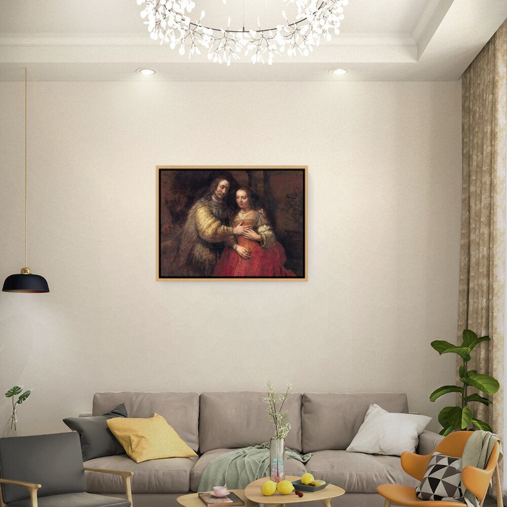 The Jewish Bride - Floating Framed Canvas
