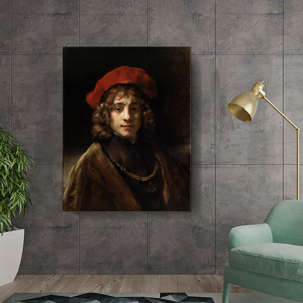 Young Man With A Red Hat