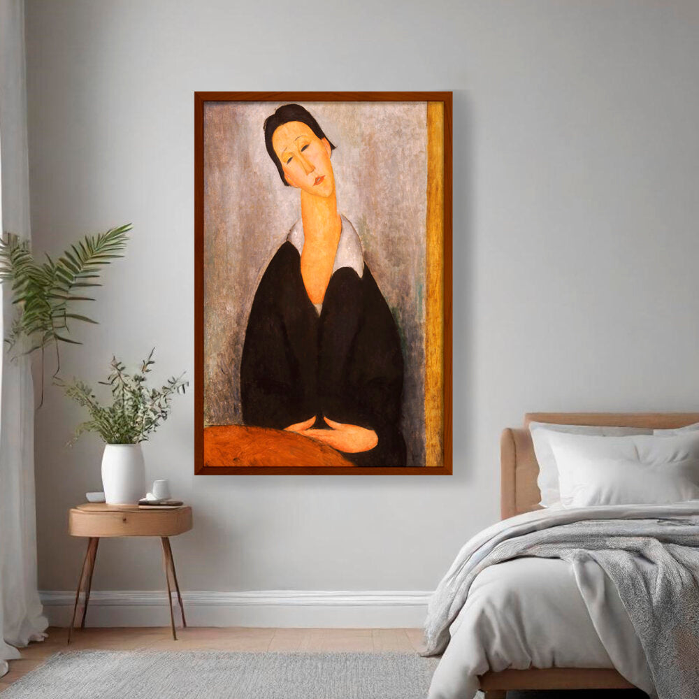 Artist4 - Art - Woman In Black - Framed Canvas
