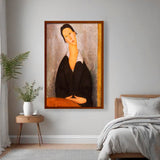 Artist4 - Art - Woman In Black - Framed Canvas