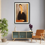 Woman In Black - Framed Wall Art