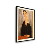 Woman In Black - Framed Wall Art