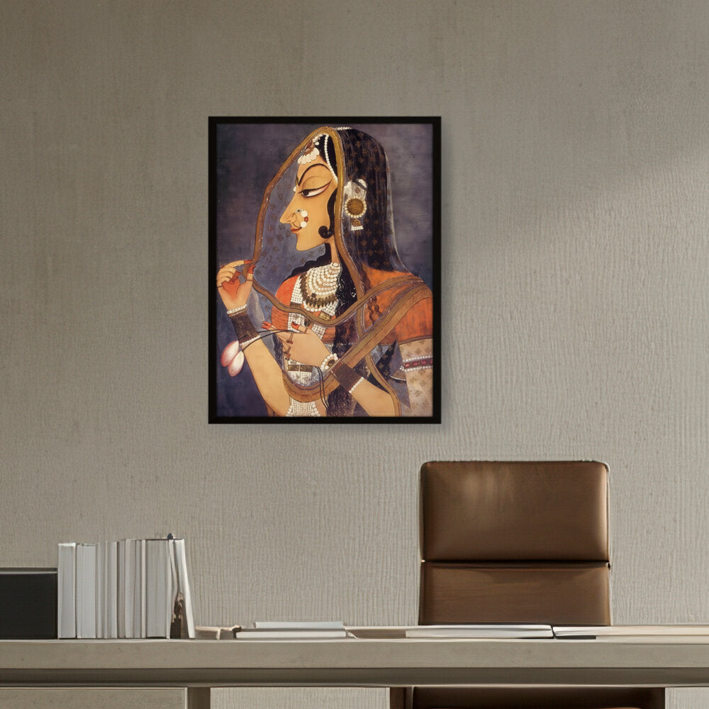 Radha Bani Than - Framed Canvas