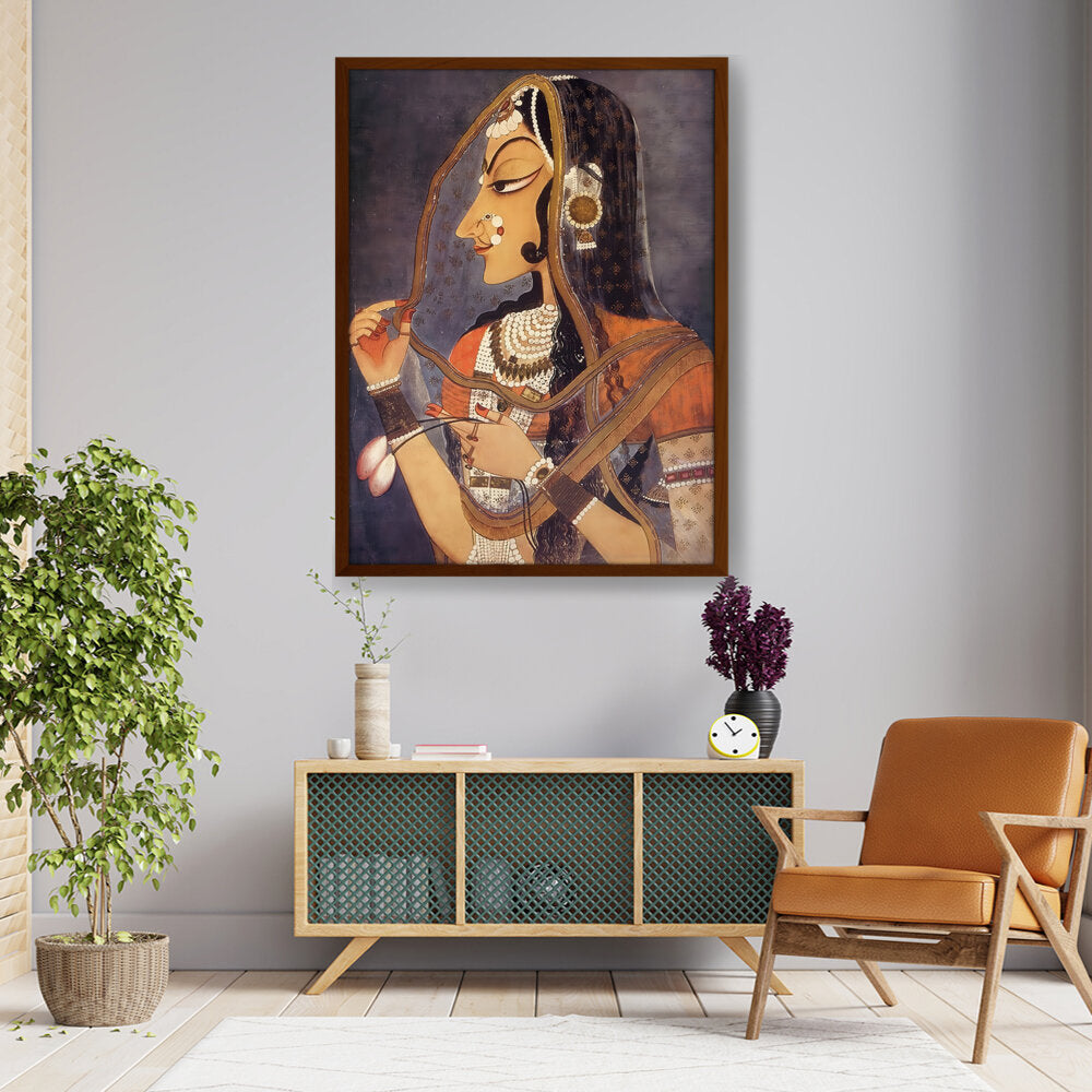 Radha Bani Than - Framed Canvas