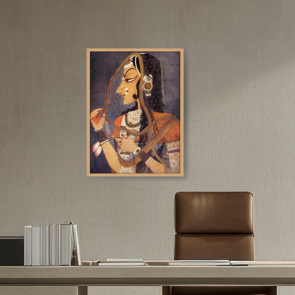 Radha Bani Than - Framed Canvas