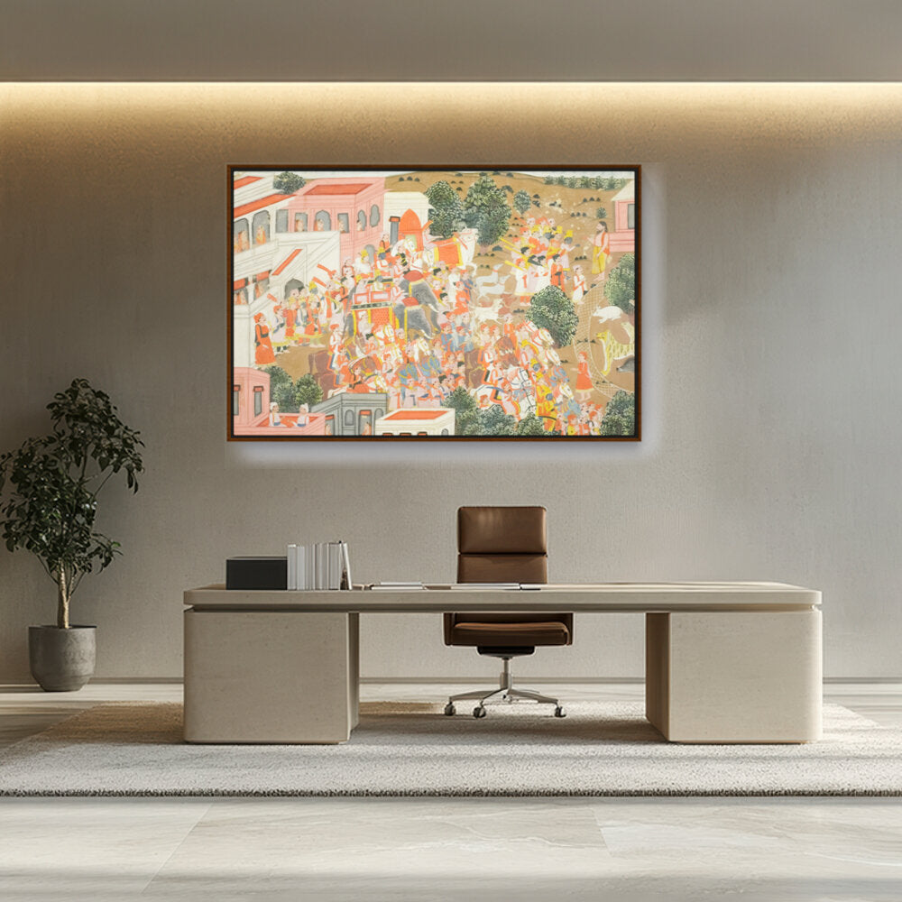 Four Princes In Procession - FLOATING FRAME