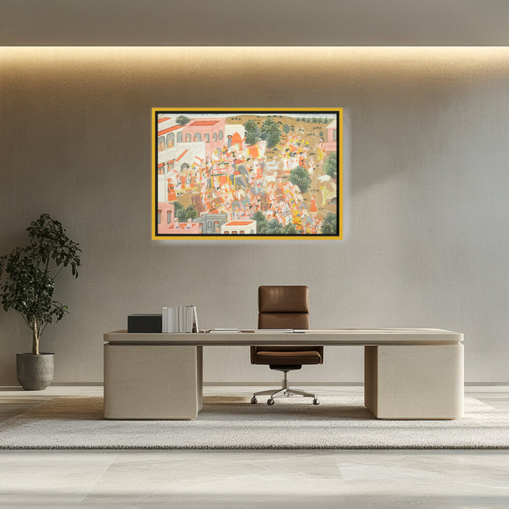 Four Princes In Procession - FLOATING FRAME