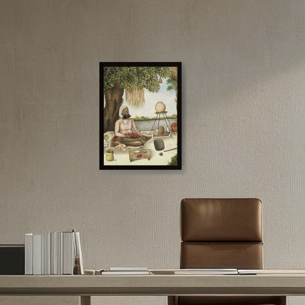 Sannyasi, A Saiva Mendicant - Framed Canvas