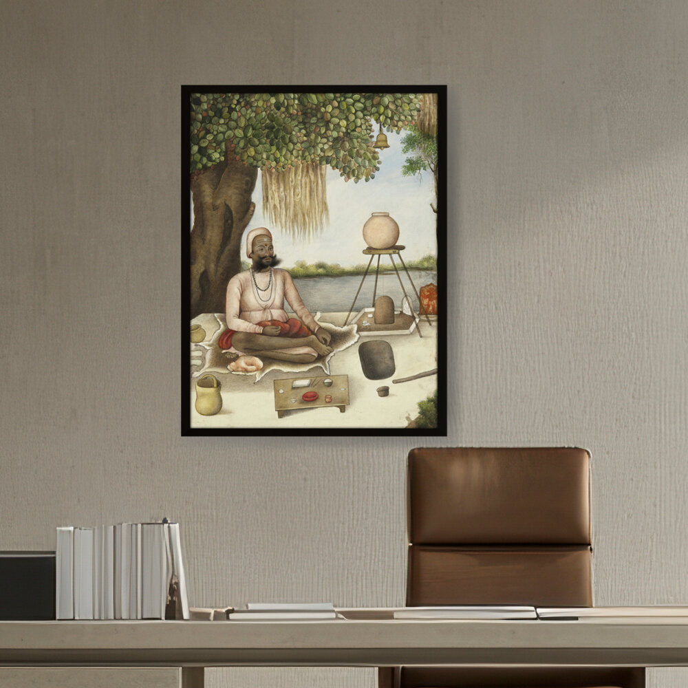 Sannyasi, A Saiva Mendicant - Framed Canvas