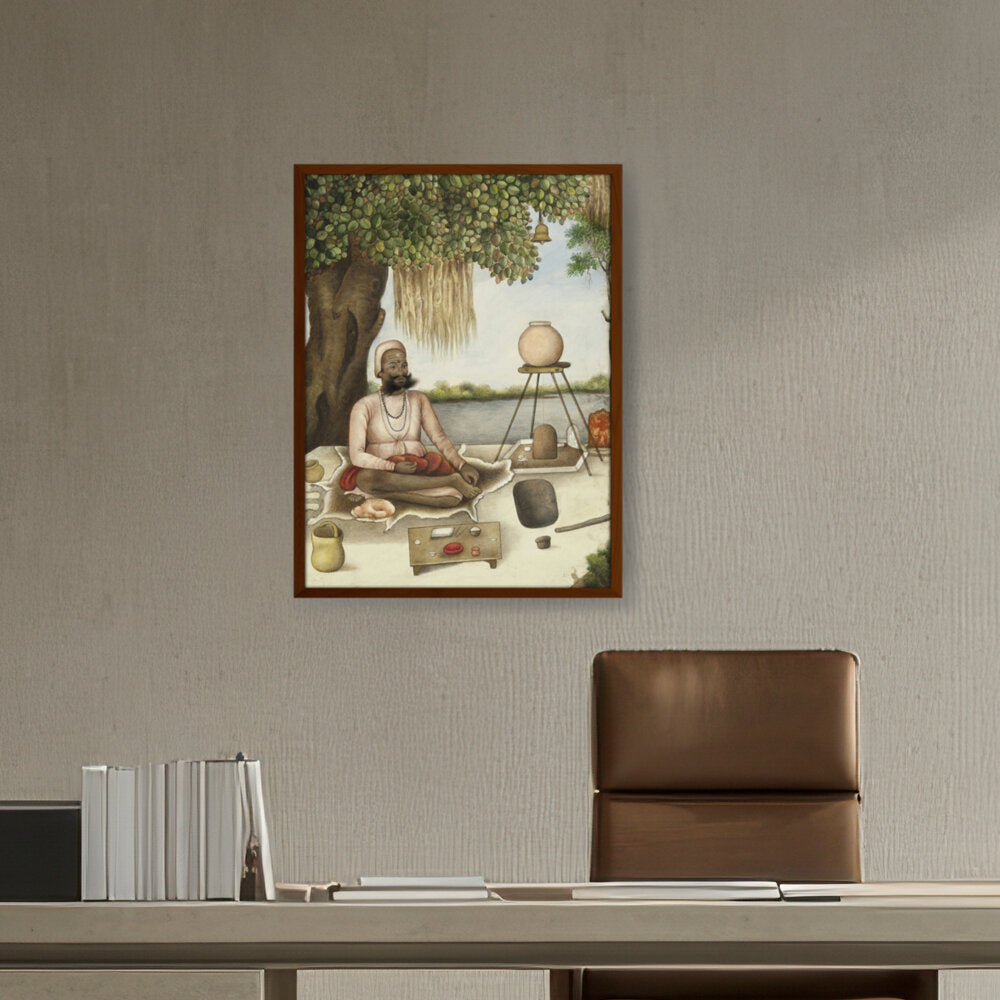 Sannyasi, A Saiva Mendicant - Framed Canvas