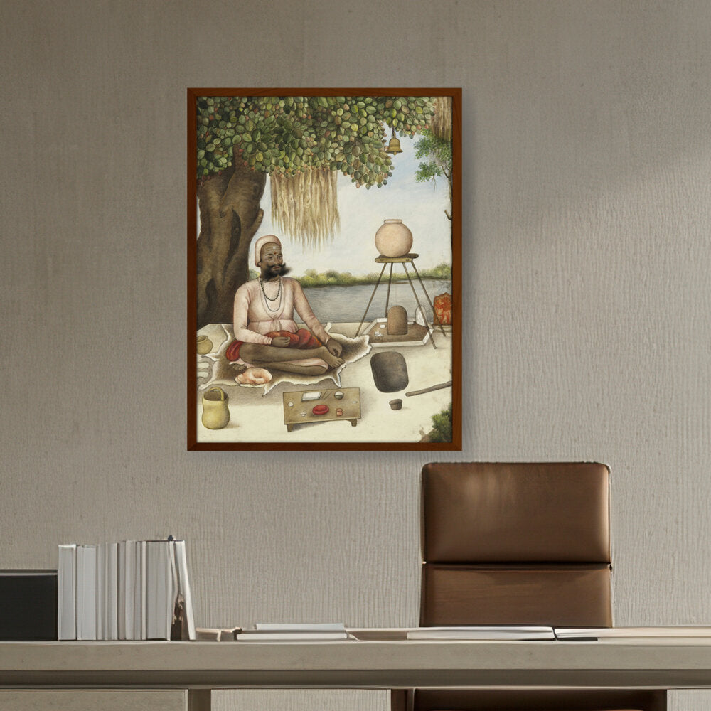 Sannyasi, A Saiva Mendicant - Framed Canvas