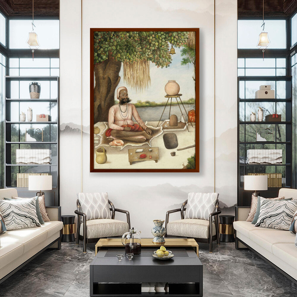 Sannyasi, A Saiva Mendicant - Framed Canvas