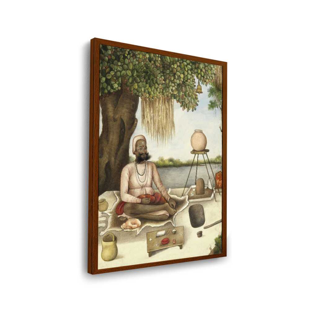 Sannyasi, A Saiva Mendicant - Framed Canvas