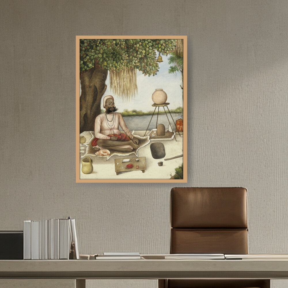 Sannyasi, A Saiva Mendicant - Framed Canvas