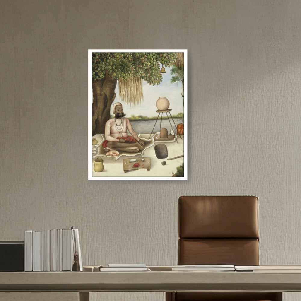 Sannyasi, A Saiva Mendicant - Framed Canvas