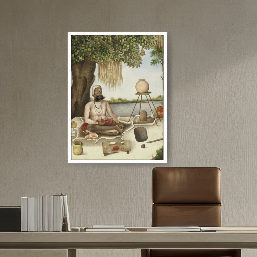 Sannyasi, A Saiva Mendicant - Framed Canvas