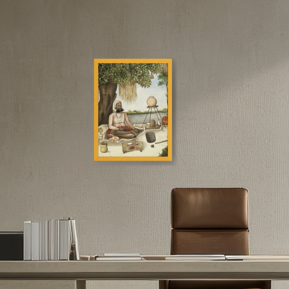 Sannyasi, A Saiva Mendicant - Framed Canvas