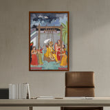 Artist5 - Art - Raga Hindol - Framed Canvas