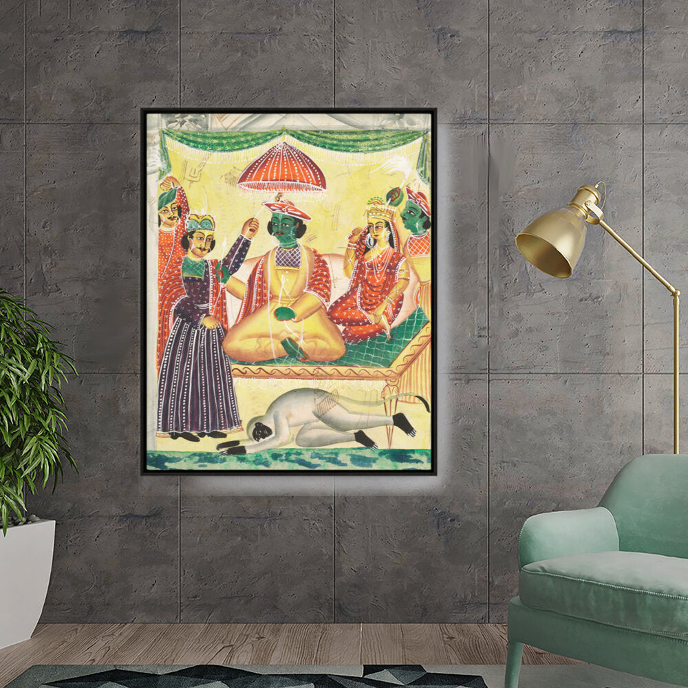 Rama And Sita Kailghat - FLOATING FRAME