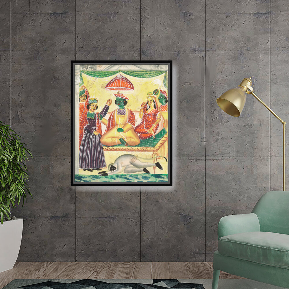 Rama And Sita Kailghat - FLOATING FRAME