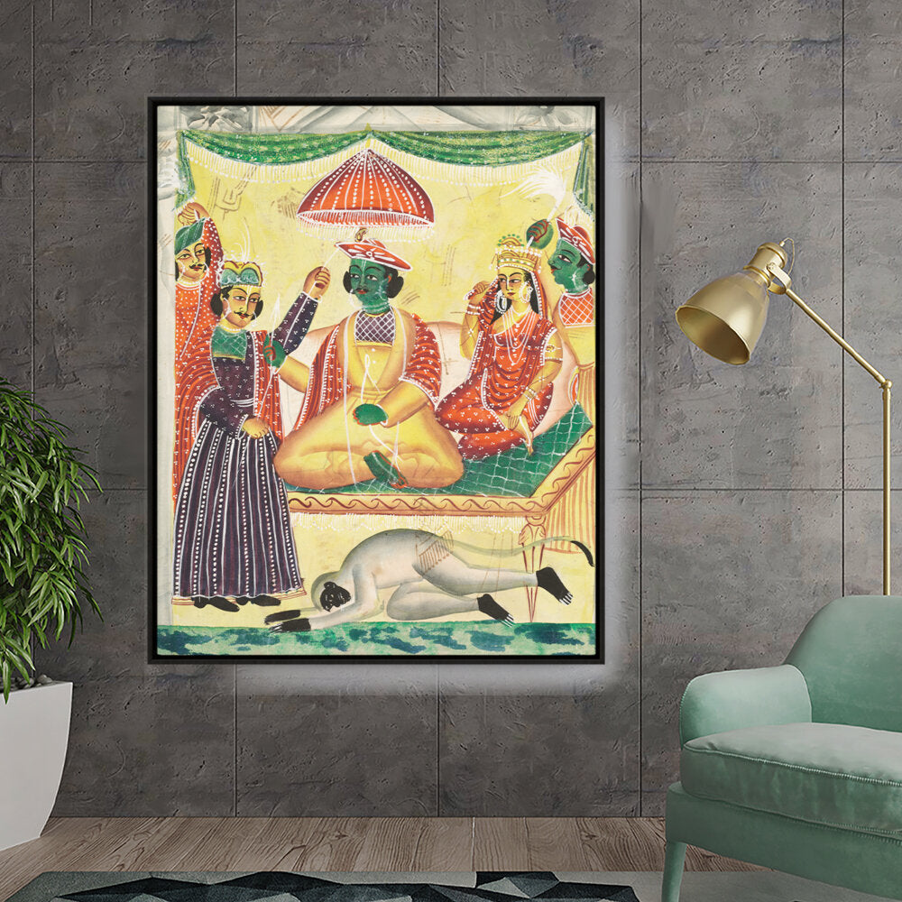 Rama And Sita Kailghat - FLOATING FRAME