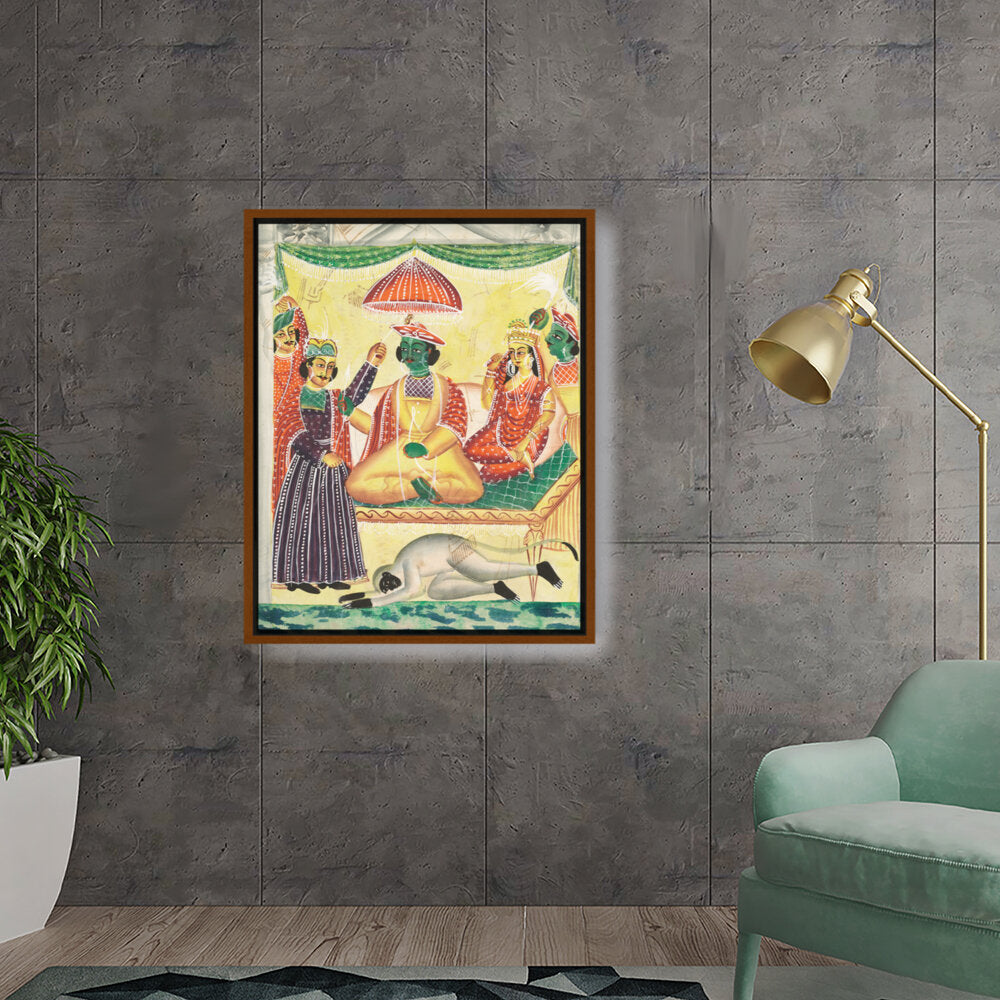 Rama And Sita Kailghat - FLOATING FRAME