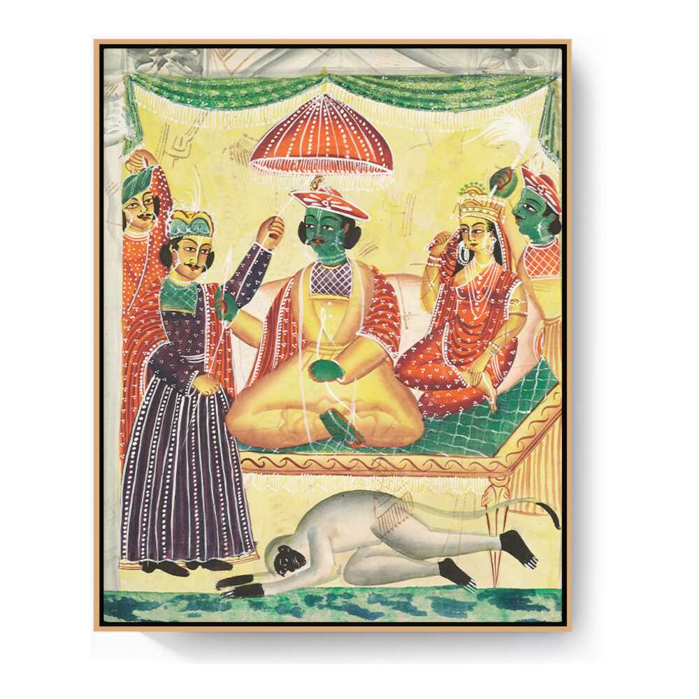 Rama And Sita Kailghat - FLOATING FRAME