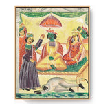 Rama And Sita Kailghat - FLOATING FRAME