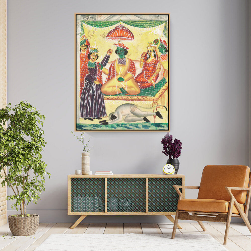 Rama And Sita Kailghat - FLOATING FRAME