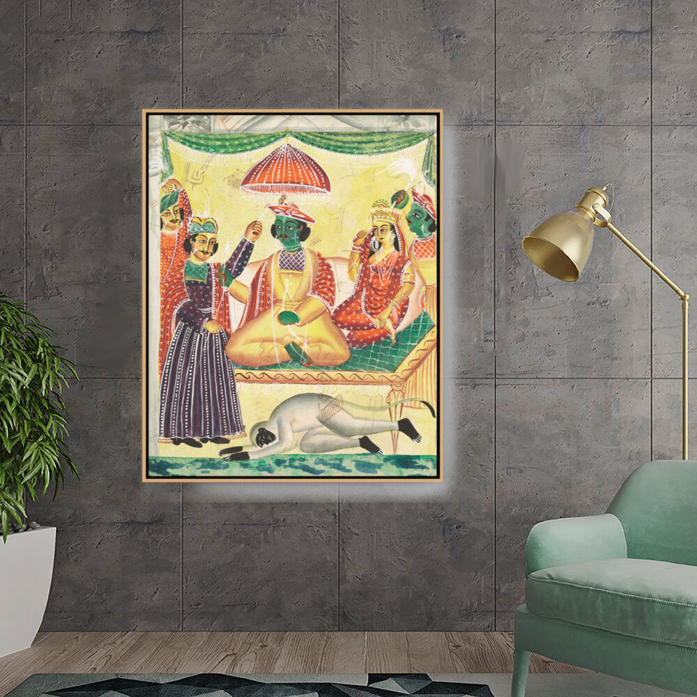 Rama And Sita Kailghat - FLOATING FRAME